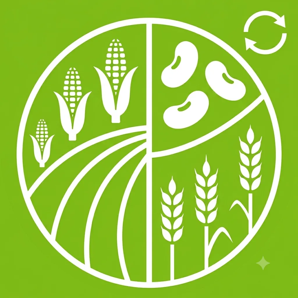 Cobertura vegetal y rotación de cultivos en campo agrícola